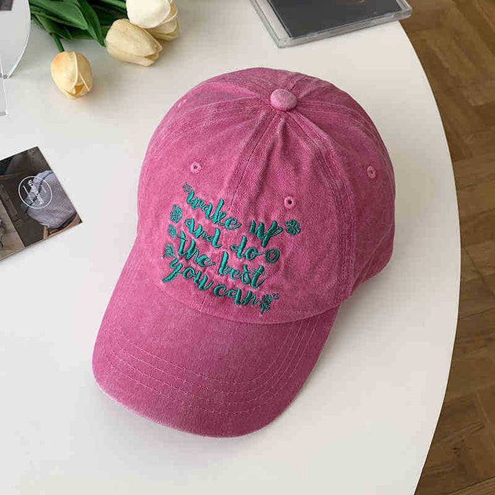 Women's Motivational Embroidered Cap Kalsten