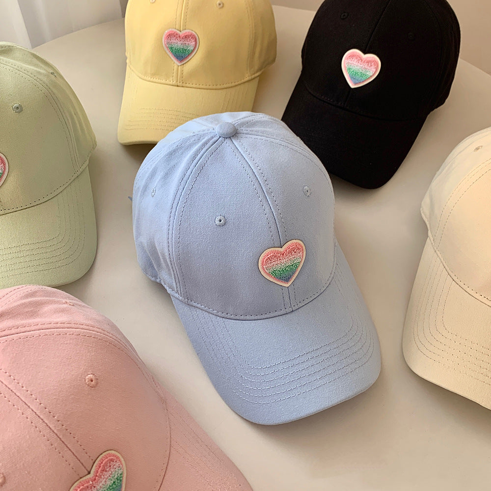 Women's Casual Heart Embroidered Baseball Cap Kalsten