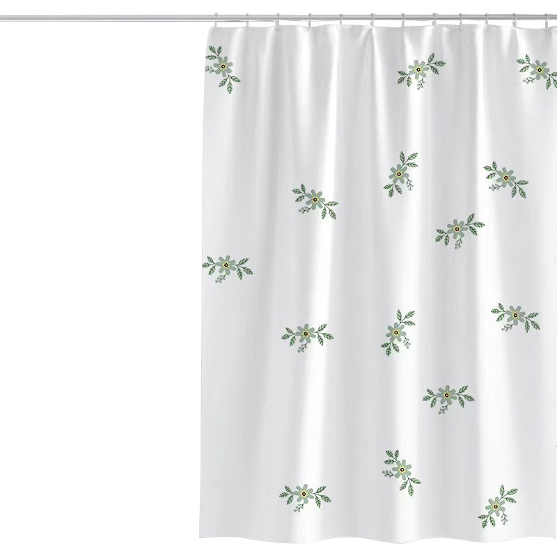 Women's Vintage Floral Print Shower Curtain Kalsten
