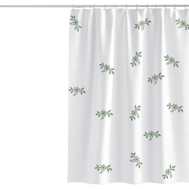 Women's Vintage Floral Print Shower Curtain Kalsten