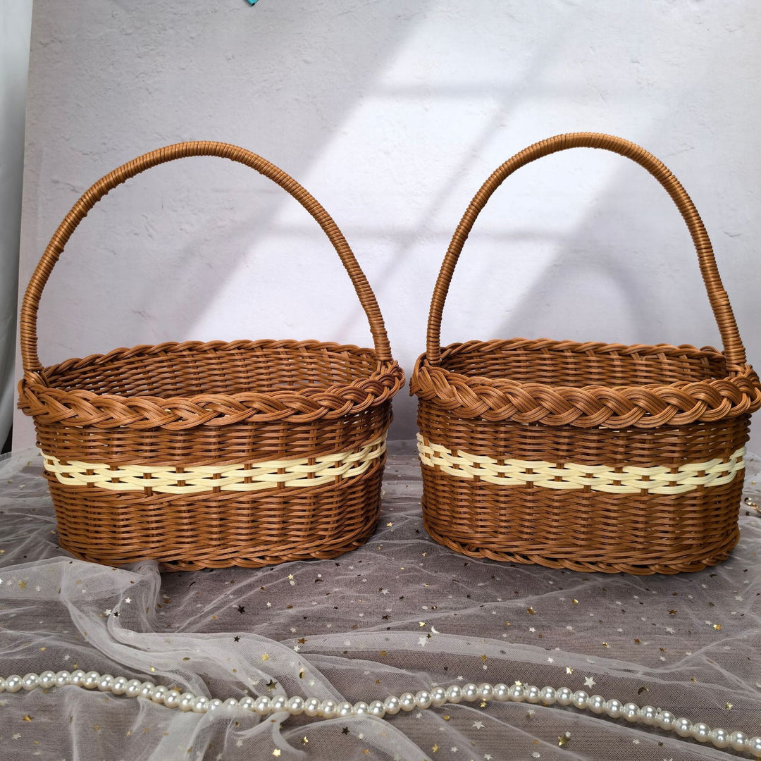Women elegant handwoven shopping basket Kalsten