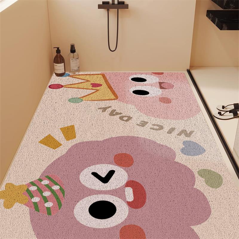 Fun Dinosaur-Themed Bathroom Mat Kalsten