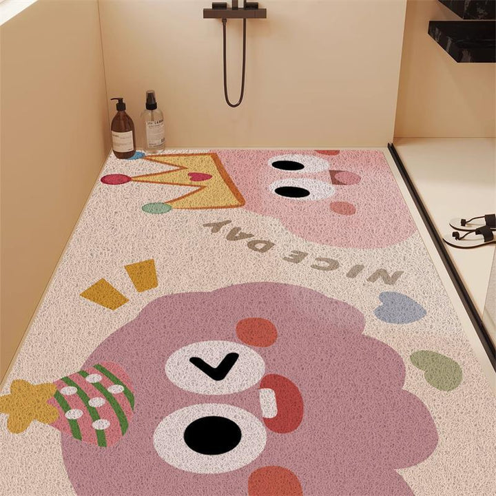 Fun Dinosaur-Themed Bathroom Mat Kalsten