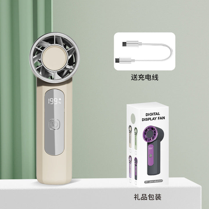 Unisex Portable Handheld Digital Display Fan Kalsten