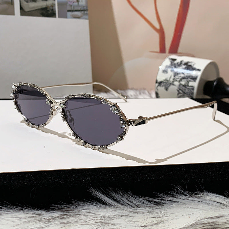 Women's exclusive sunglasses with sparkling rhinestone embellishment and elegant metal frame Kalsten