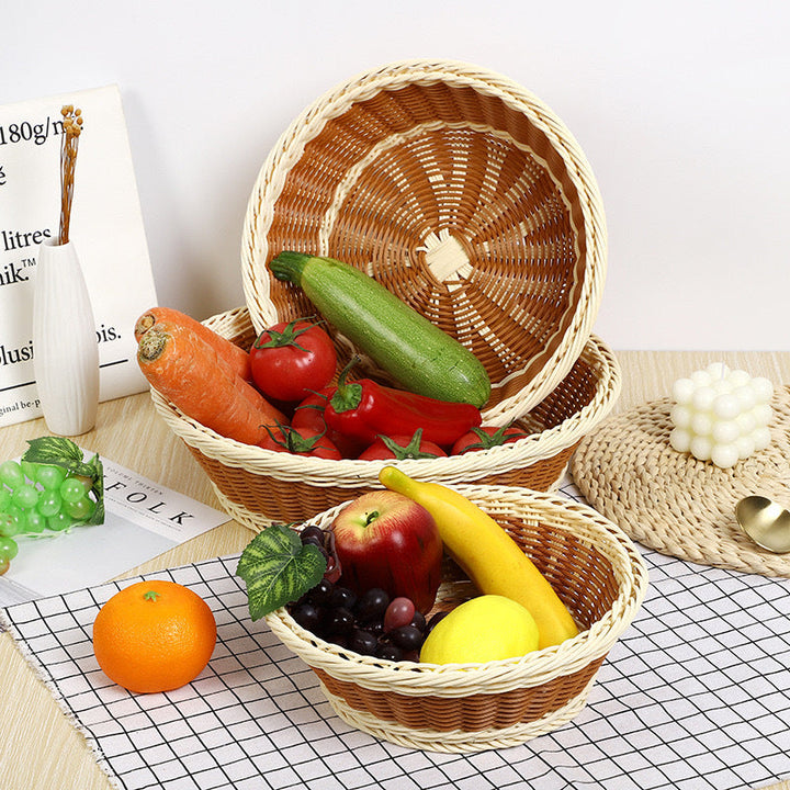 Basket with handwoven design Kalsten
