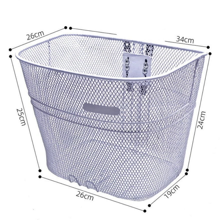 front-mount mesh bicycle basket with universal bracket Kalsten