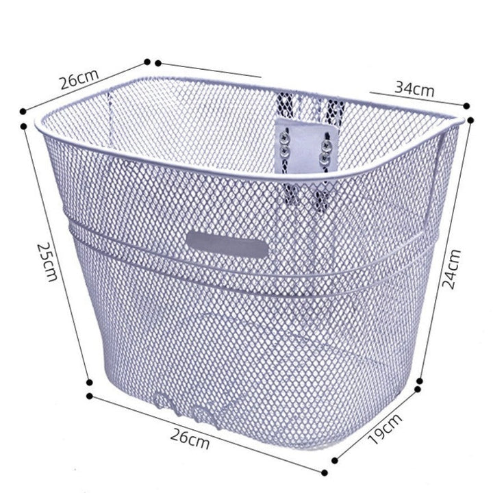 front-mount mesh bicycle basket with universal bracket Kalsten