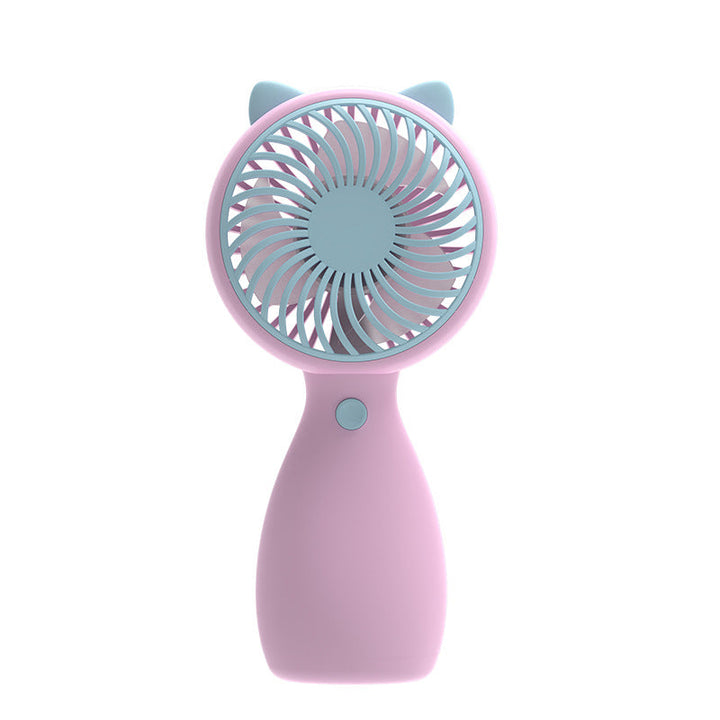 Unisex Portable Kids Hand Fan with Cute Cat Design Kalsten