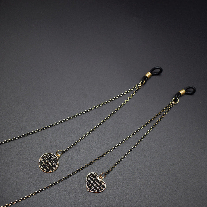 Elegant Heart Pendant Eyewear Chain Kalsten