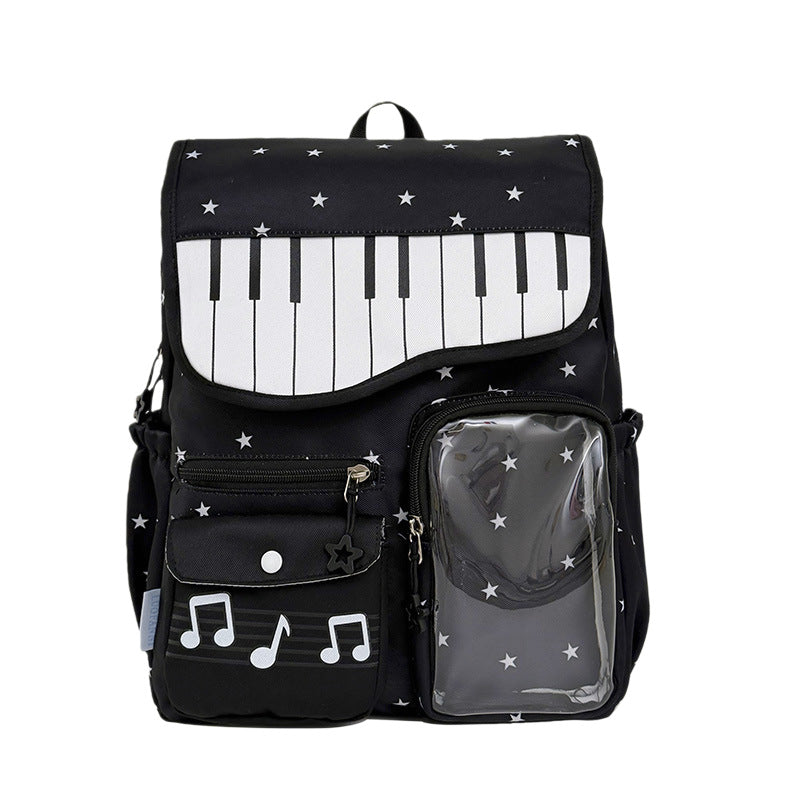 Piano-Themed Casual Backpack Kalsten