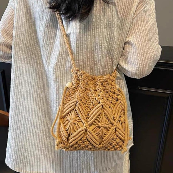 Macrame Crossbody Bag with Detail-Loving Pattern Kalsten