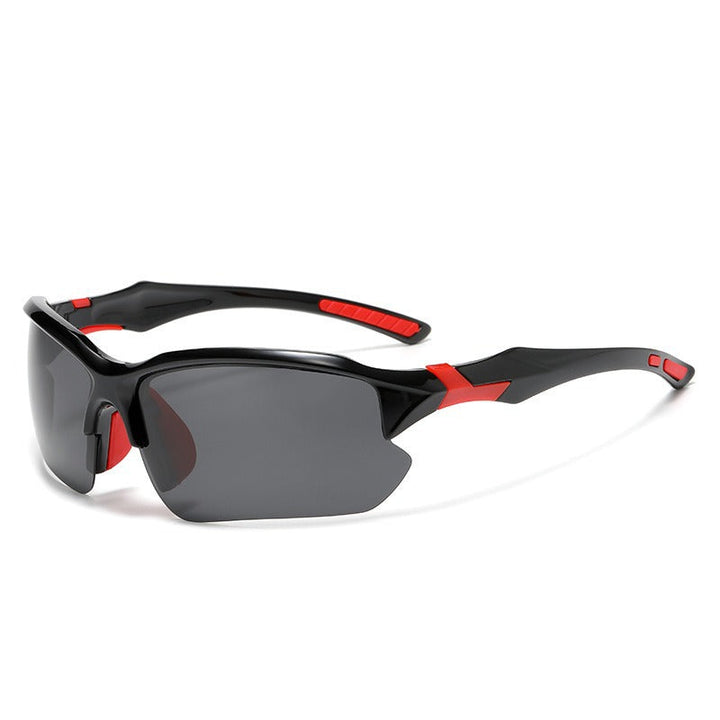 Unisex nan sporty performance sunglasses with semi-rim polarized UV protection anti-slip nose pads Kalsten