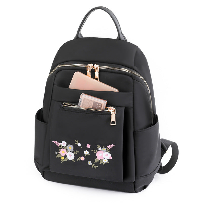 Floral Embroidered Backpack Kalsten