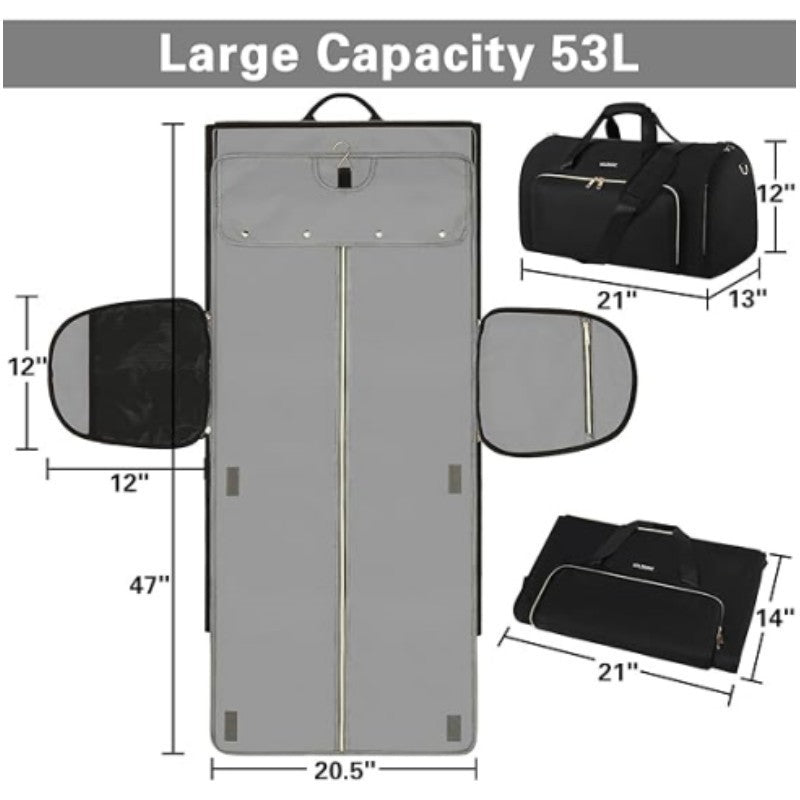 Multifunctional Business Bag with Integrated Suit Compartment Kalsten