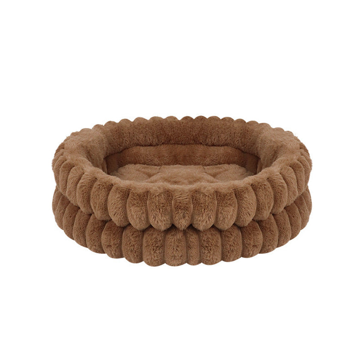 Plush Round Dog Bed