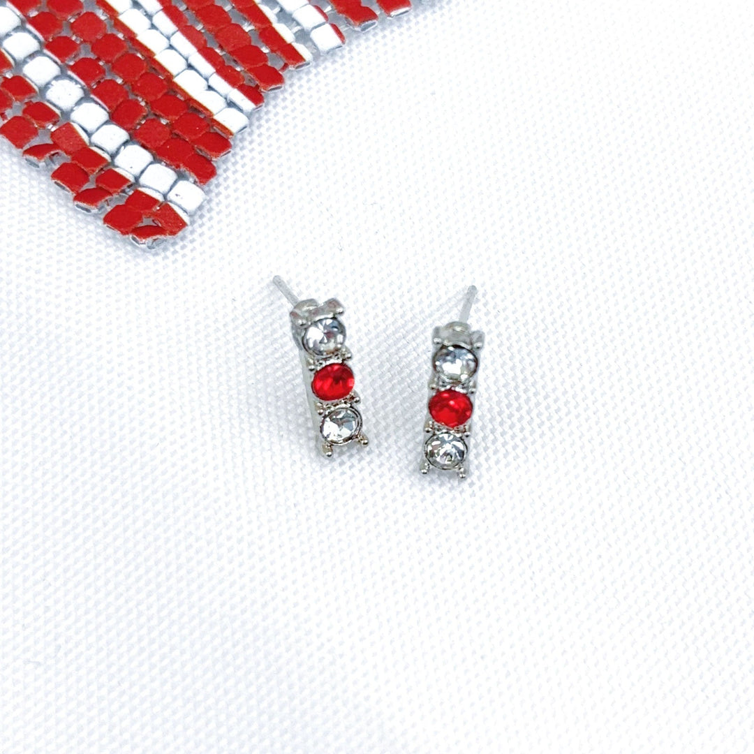 Women's nan long patriotic mesh tassel dangle earrings Kalsten