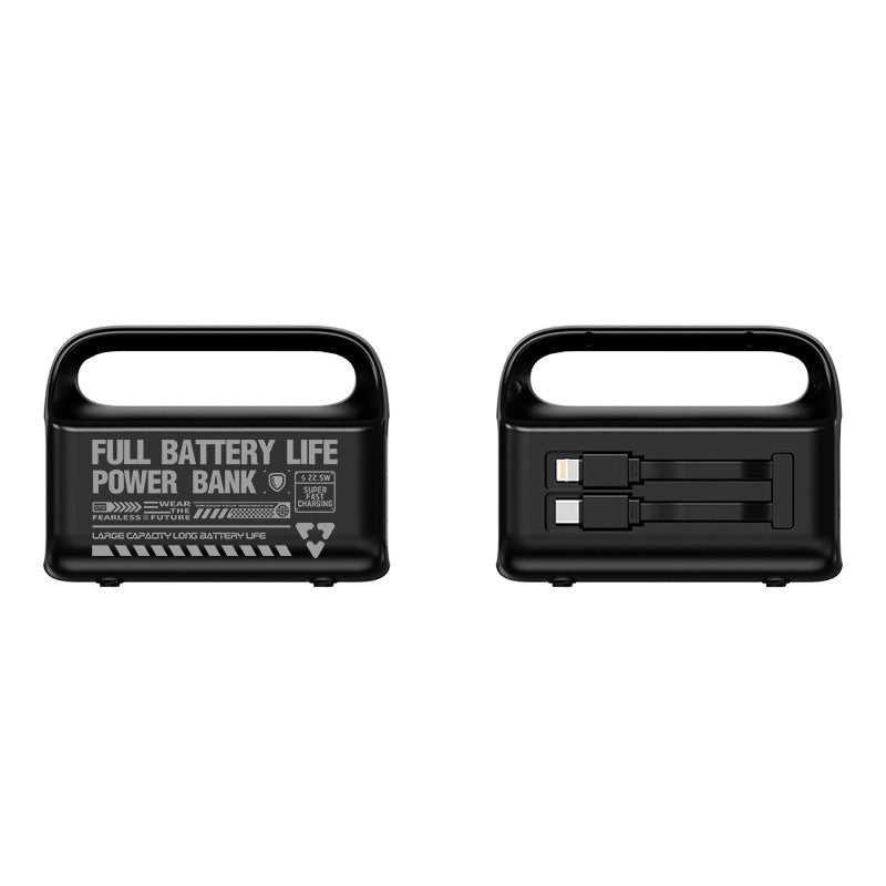 Portable power bank with integrated cable and ergonomic design Kalsten