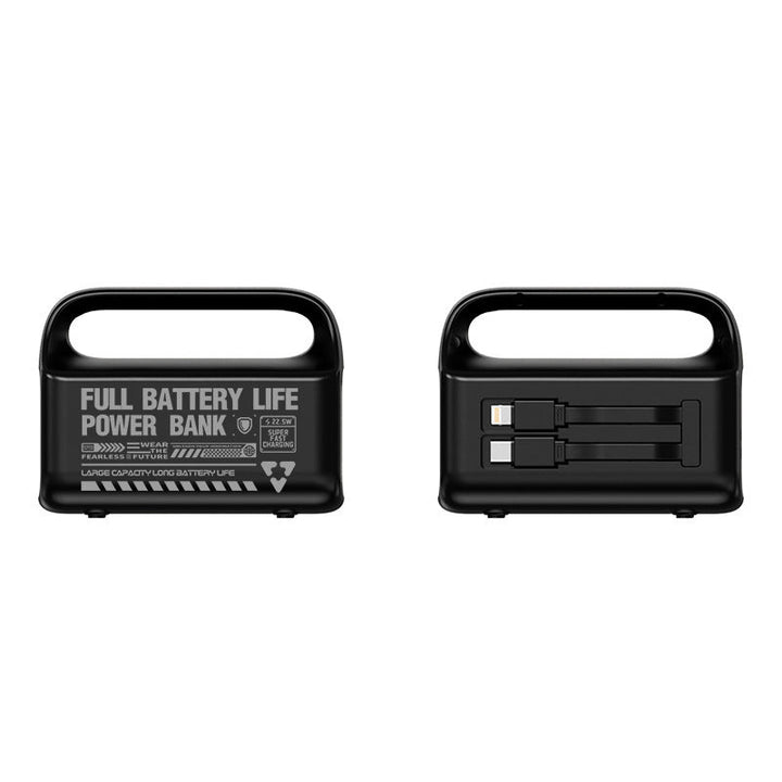 Portable power bank with integrated cable and ergonomic design Kalsten