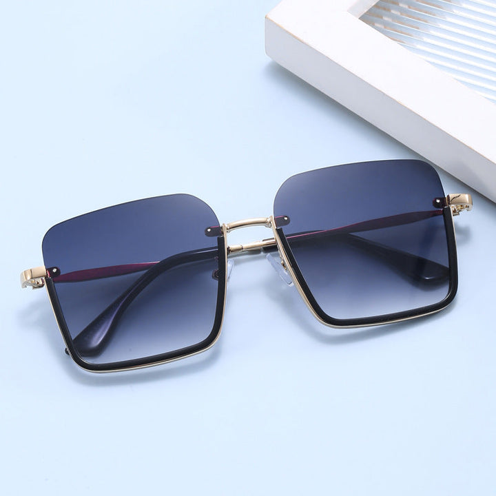 Women oversized sunglasses with elegant geometric frame Kalsten