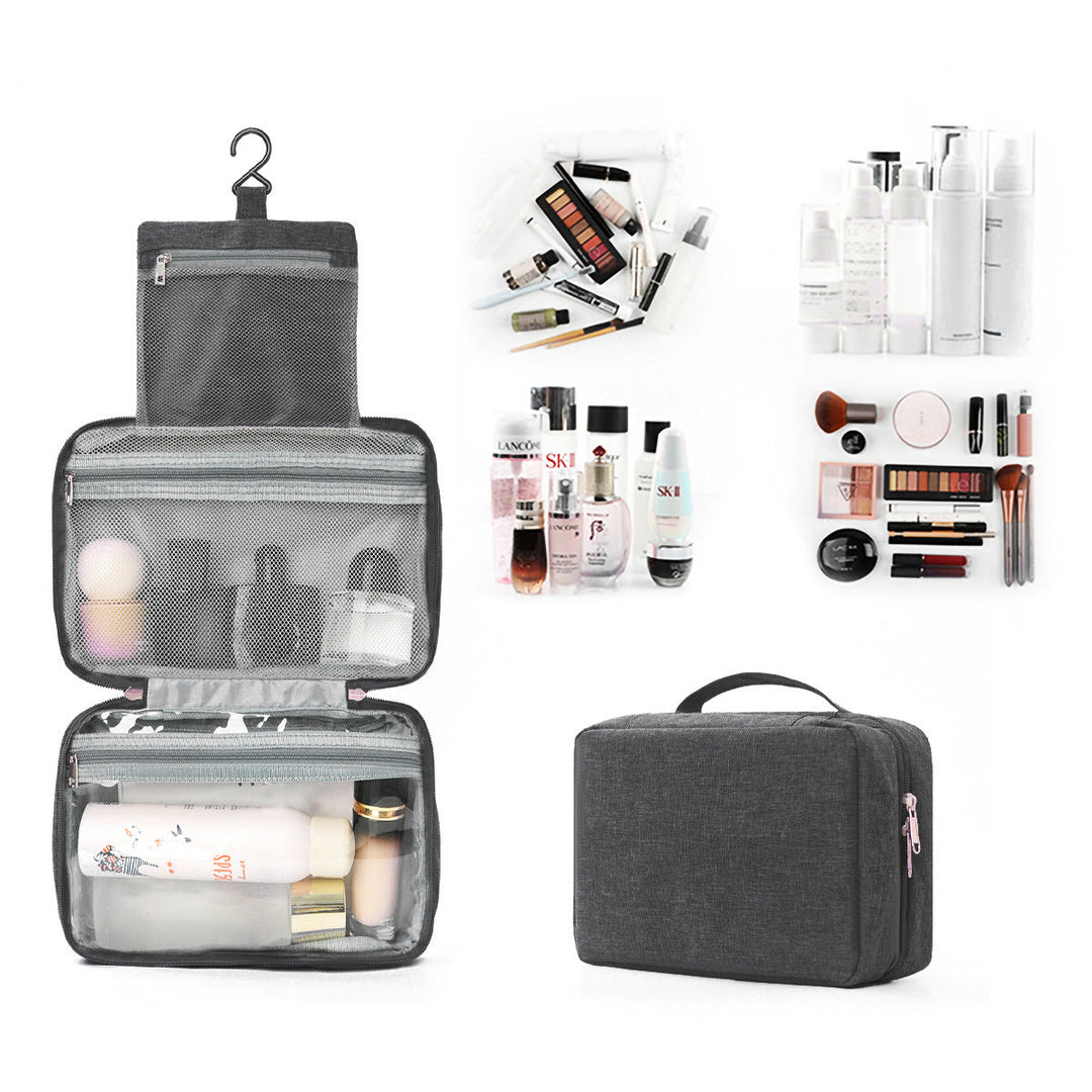 Travel toiletry bag with hooks and multiple compartments Kalsten