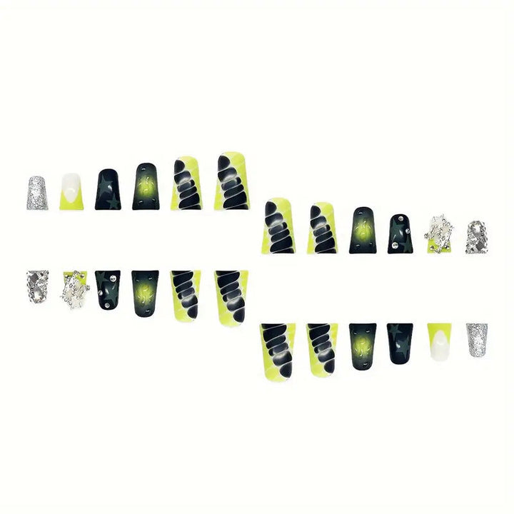 Creative Star-Embellished Press-On Nail Art Kalsten