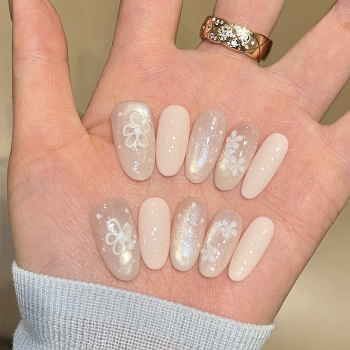 Artificial nails with romantic flower designs Kalsten 1787307536