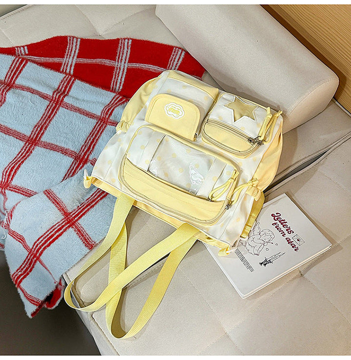 Multi-Pocket School Backpack and Tote Bag Set Kalsten