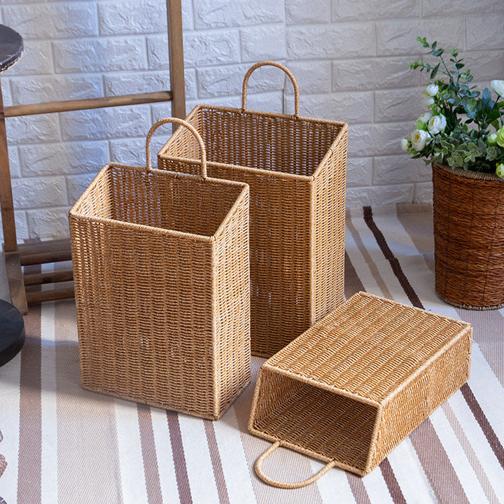 Handwoven Rectangular Storage Hamper Kalsten