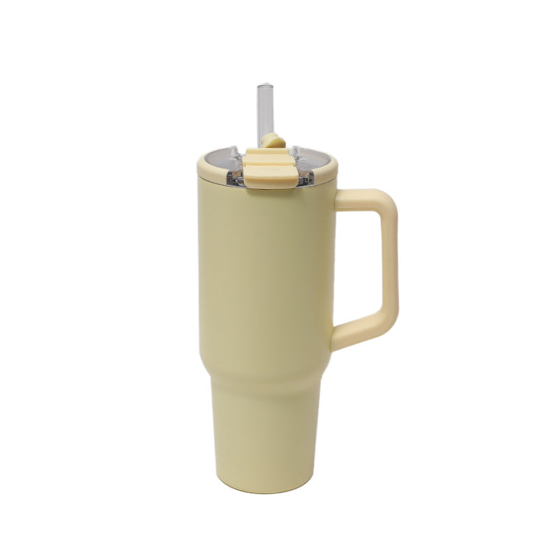 Women's insulated cup with handle and straw Kalsten