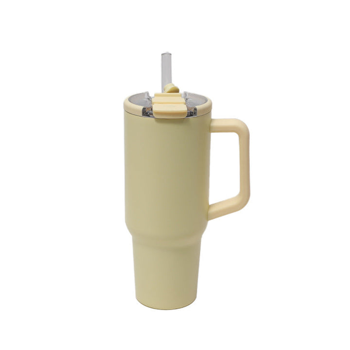 Women's insulated cup with handle and straw Kalsten