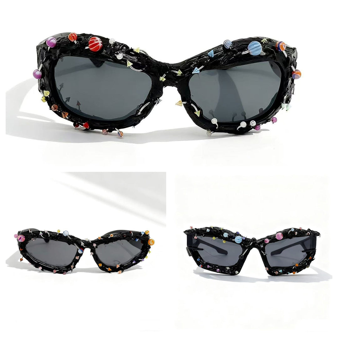 Ladies sunglasses with creative decor and distinctive frame Kalsten