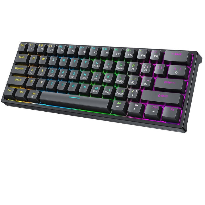 Compact Gaming Keyboard with Customizable Keys and Ergonomic Design Kalsten