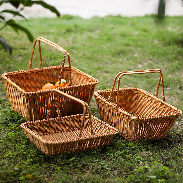 Unisex Handcrafted Basket with Sturdy Handles Kalsten