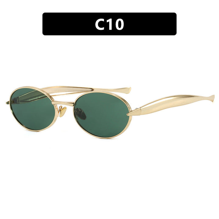 Women's fashionable sunglasses with oval frame and sparkling details Kalsten