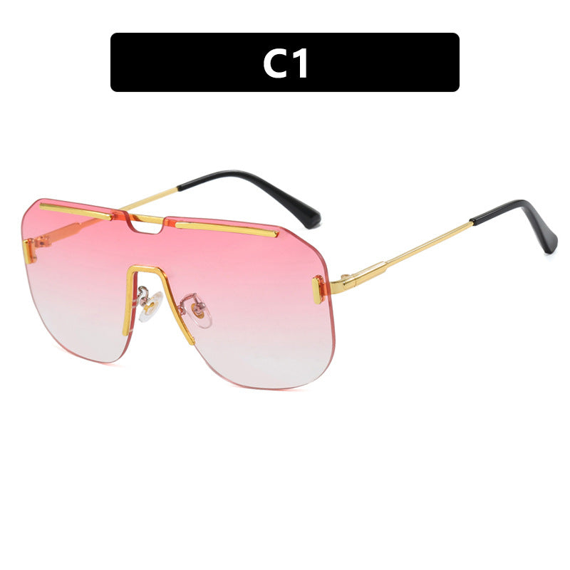 Women's geometric sunglasses with stylish metal frame and UV protection Kalsten