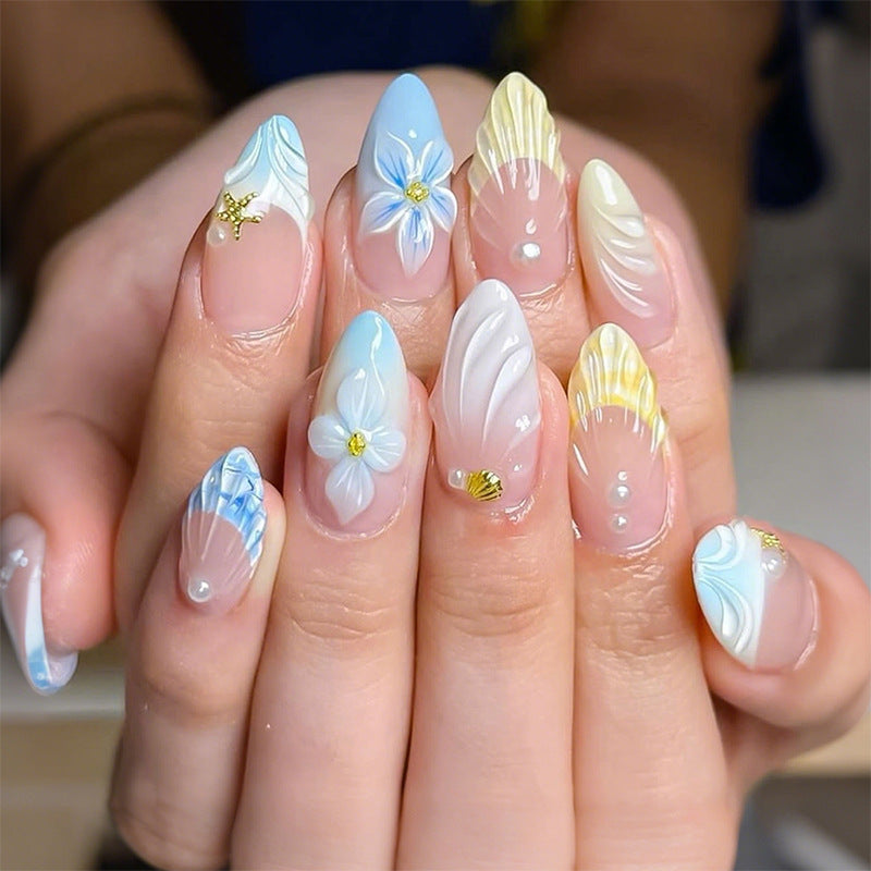 Creative Shell Design Press-On Nail Set Acalora