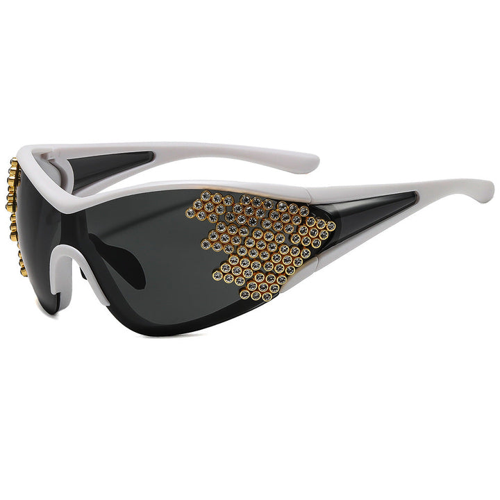 Ladies sporty sunglasses with sparkling decor Kalsten