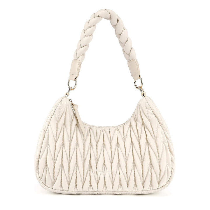 Fashionable shoulder bag with braided shoulder strap Kalsten