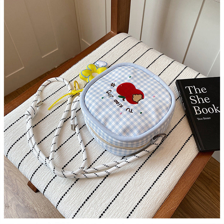 Cute Embroidered School Backpack