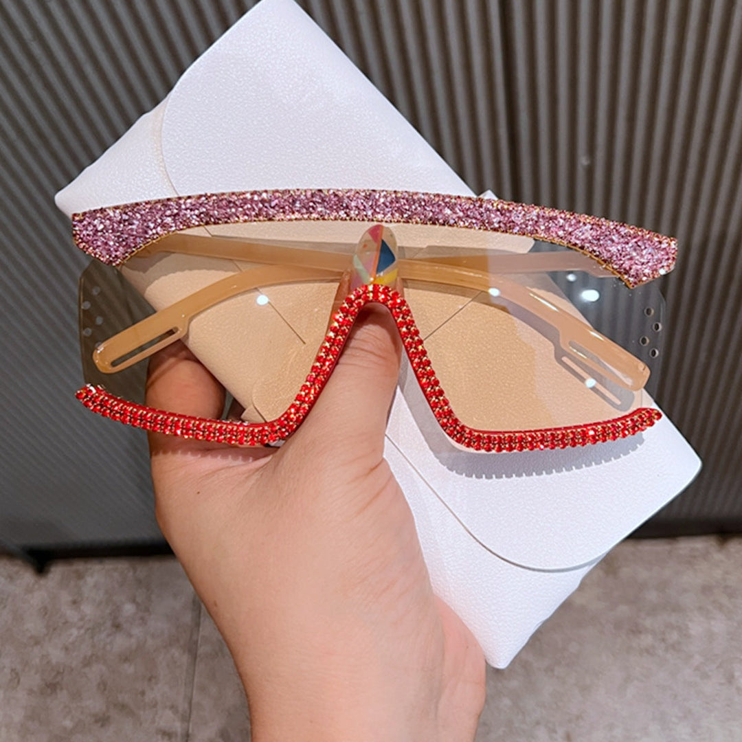 Women's sunglasses with sparkling rhinestone frame and modern design Kalsten