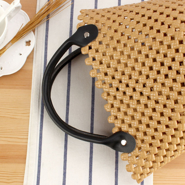 Basket bag with high-quality artificial leather handle Kalsten