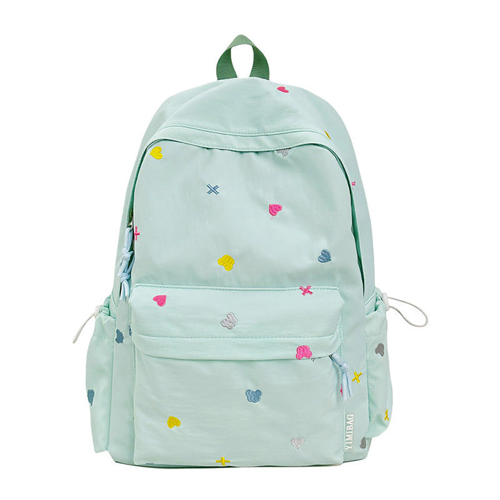 Playful Heart-Patterned Backpack kalsten