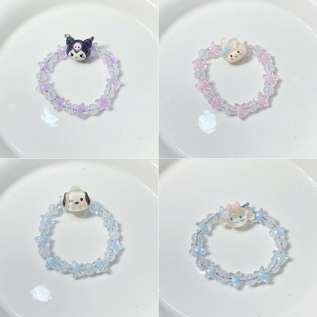 Playful bracelet with stars and cute pendant Kalsten