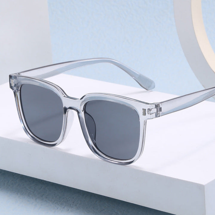 Women Fashionable Square Sunglasses with Transparent Frame Kalsten