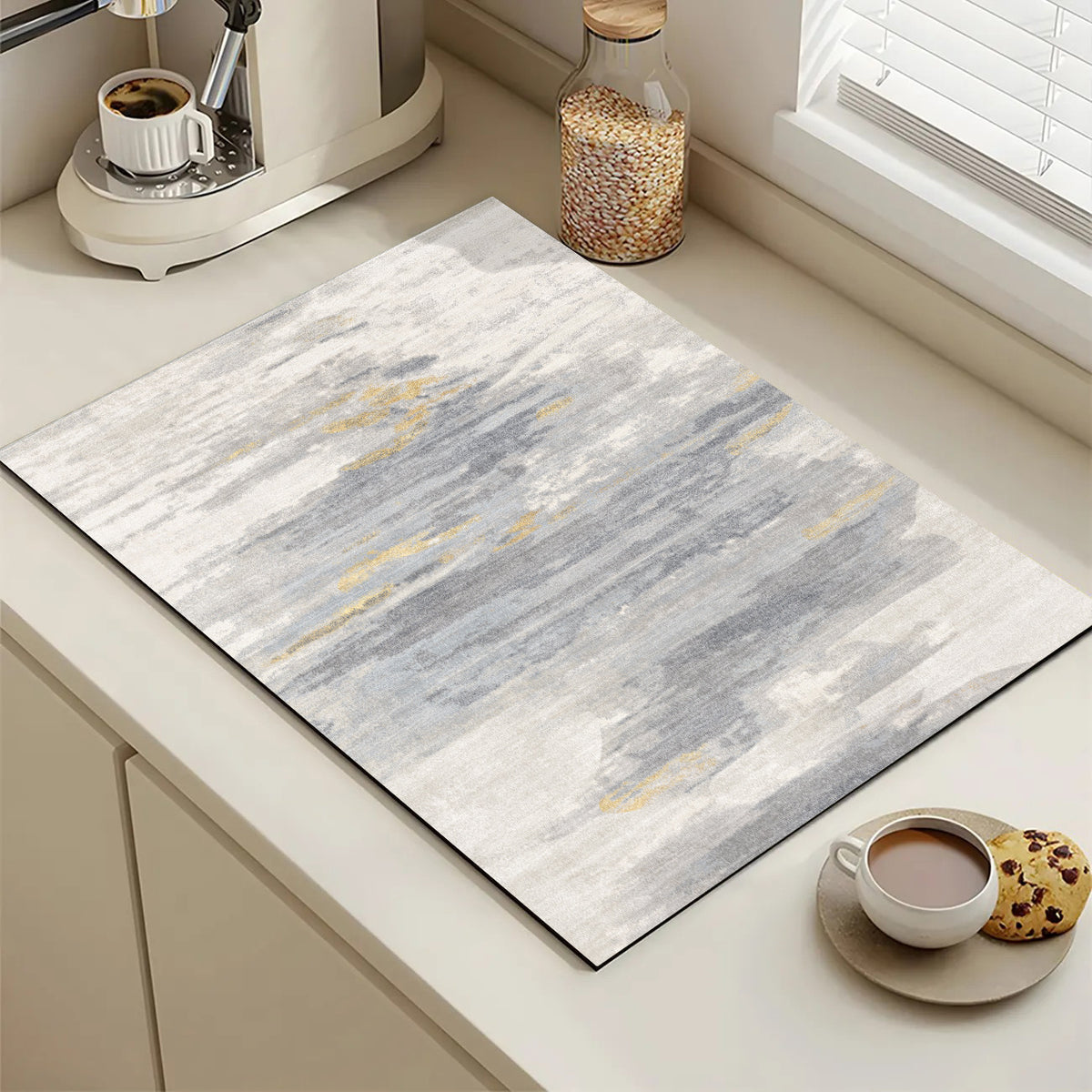 Abstract Geometric Kitchen Mat Acalora