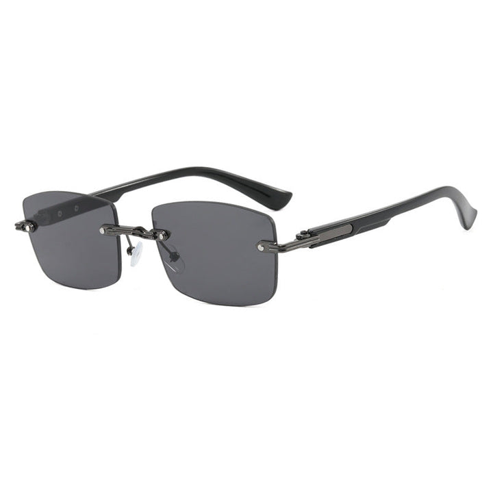 Women square sunglasses with wooden frame and gradient lenses Kalsten