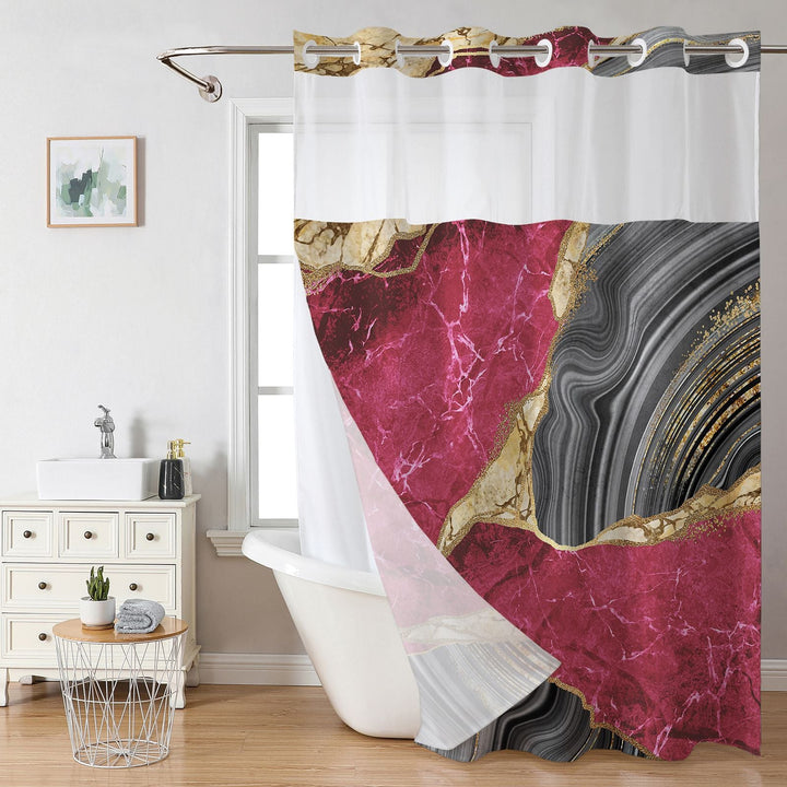 Elegant Marble Design Shower Curtain Kalsten