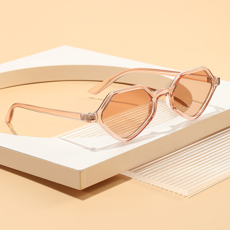 Women's Geometric Design Sunglasses with Mirrored Lenses Kalsten