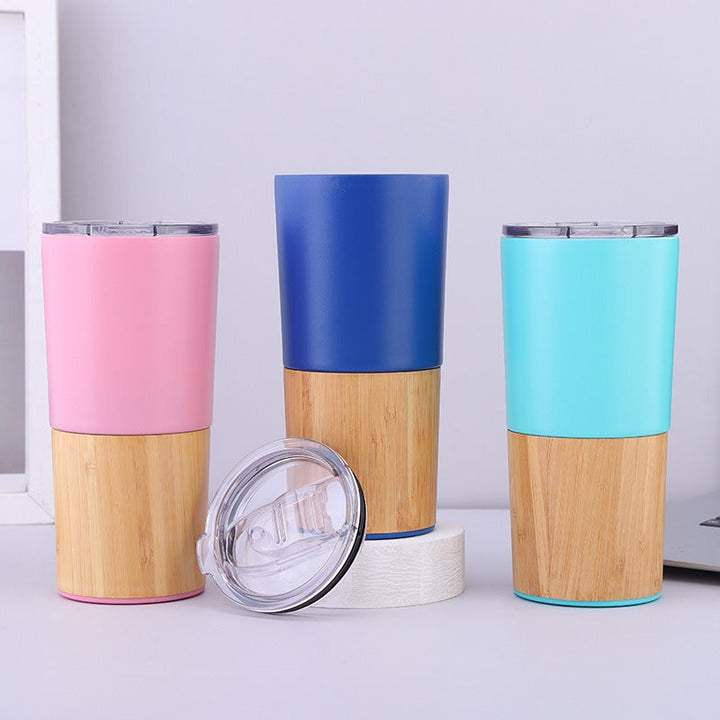 Women eco-friendly coffee mug with bamboo look Kalsten